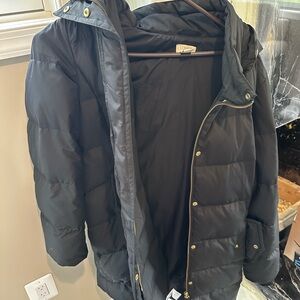 J. Crew Black Puffer Jacket for Men